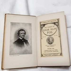 The Works of Edgar Allan Poe Volume 1, Hardcover Book, 1904 Tamerlane Edition